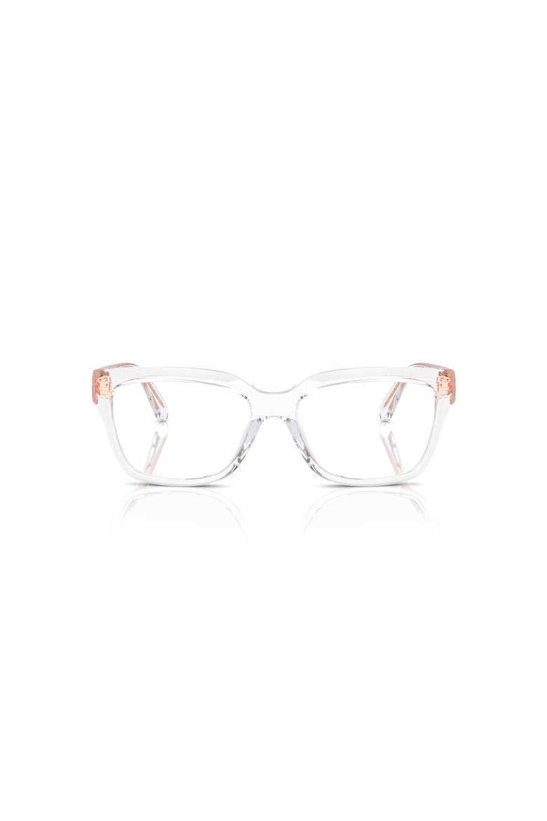 54mm Rectangle optical glasses, Alternate, color, Transparent
