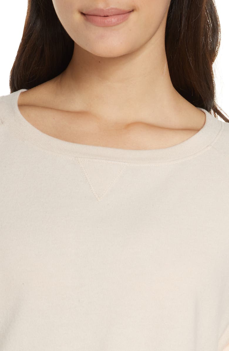 Eberjey Gianne University Sweatshirt, Alternate, color, 