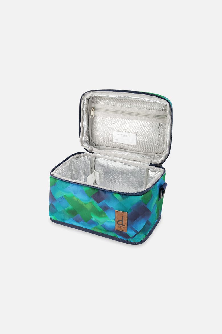 Diamond Playful Durable Spacious Lunch Box, Alternate, color, Blue Diamond Print
