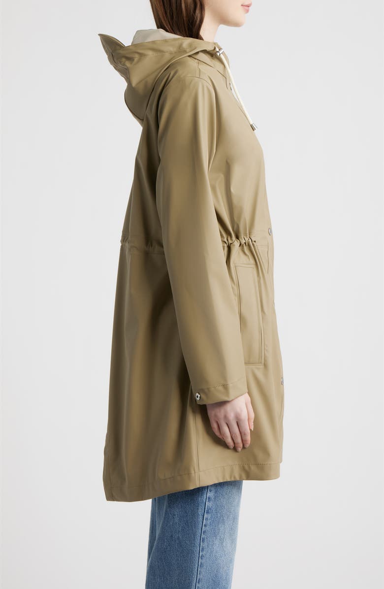 Ilse Jacobsen Hooded Waterproof Raincoat, Alternate, color, Coriander