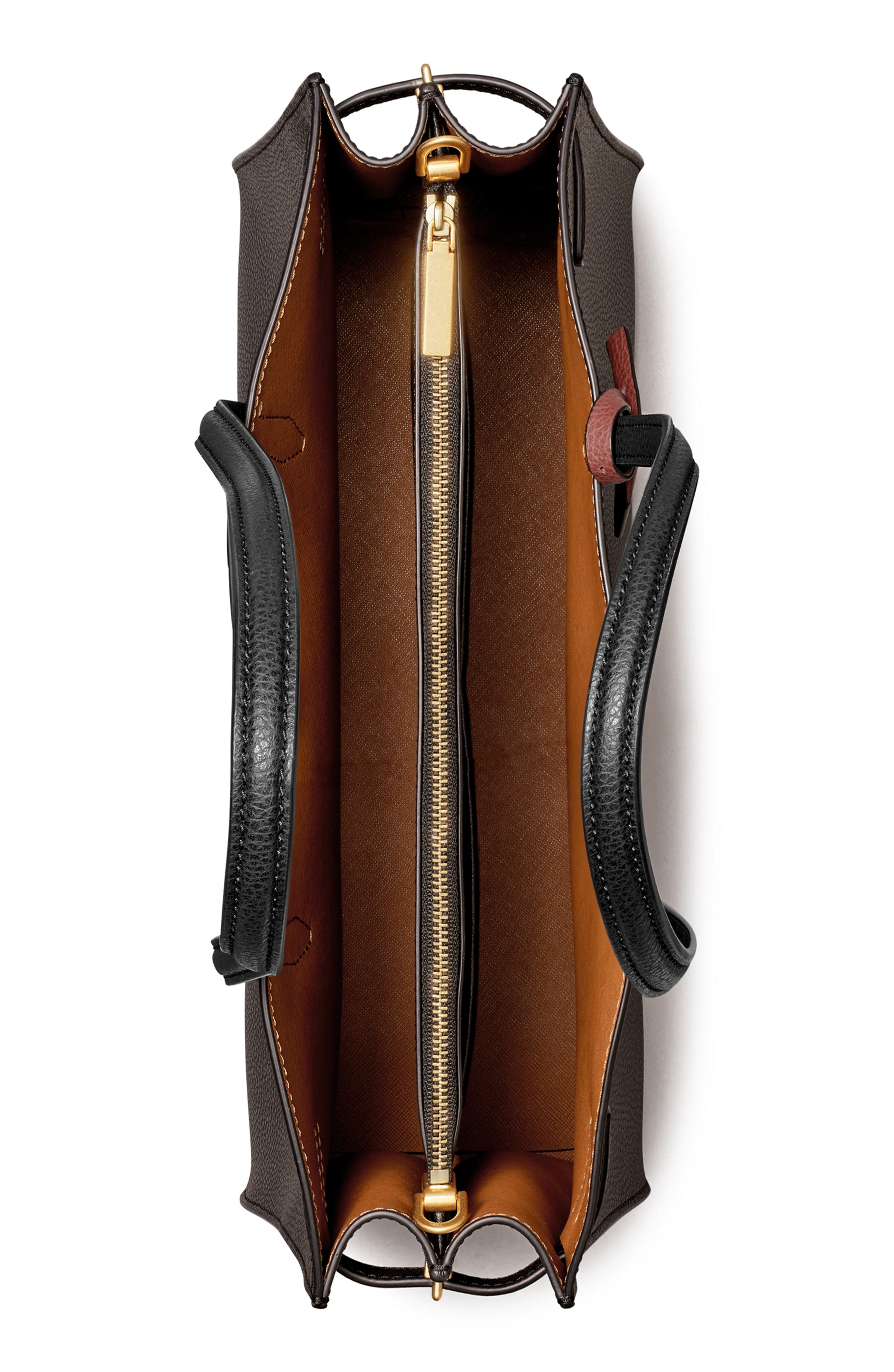 Tory Burch Robinson Leather Satchel, Alternate, color, 