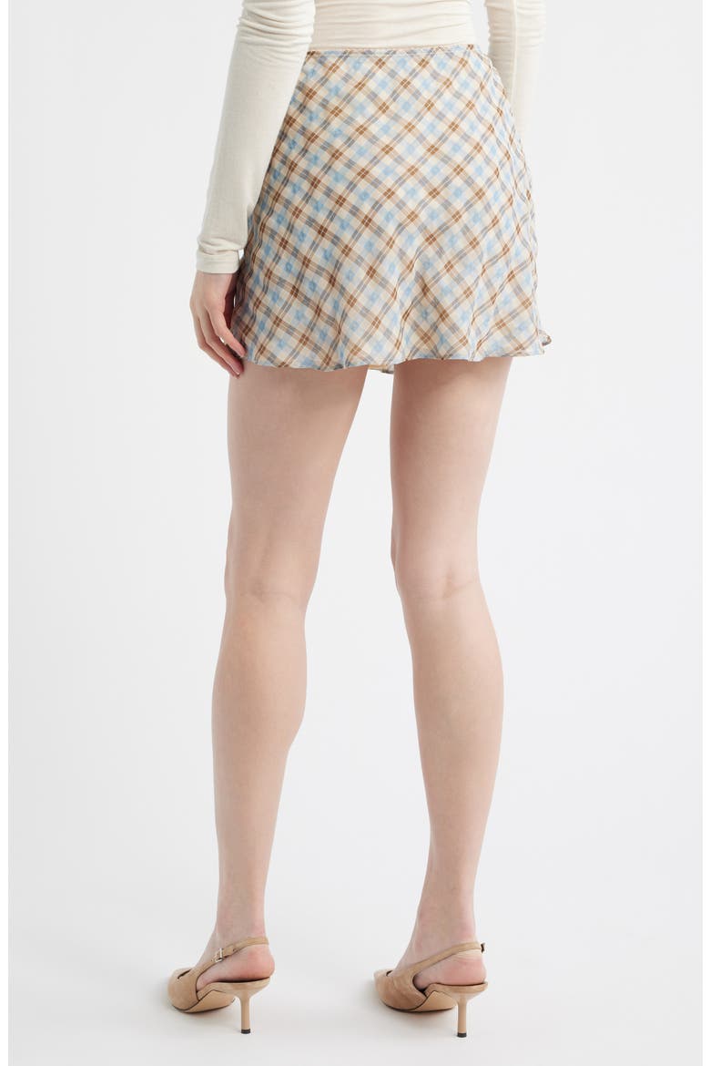 Brandy Plaid Skirt, Alternate, color, BROWN BLUE CHECK