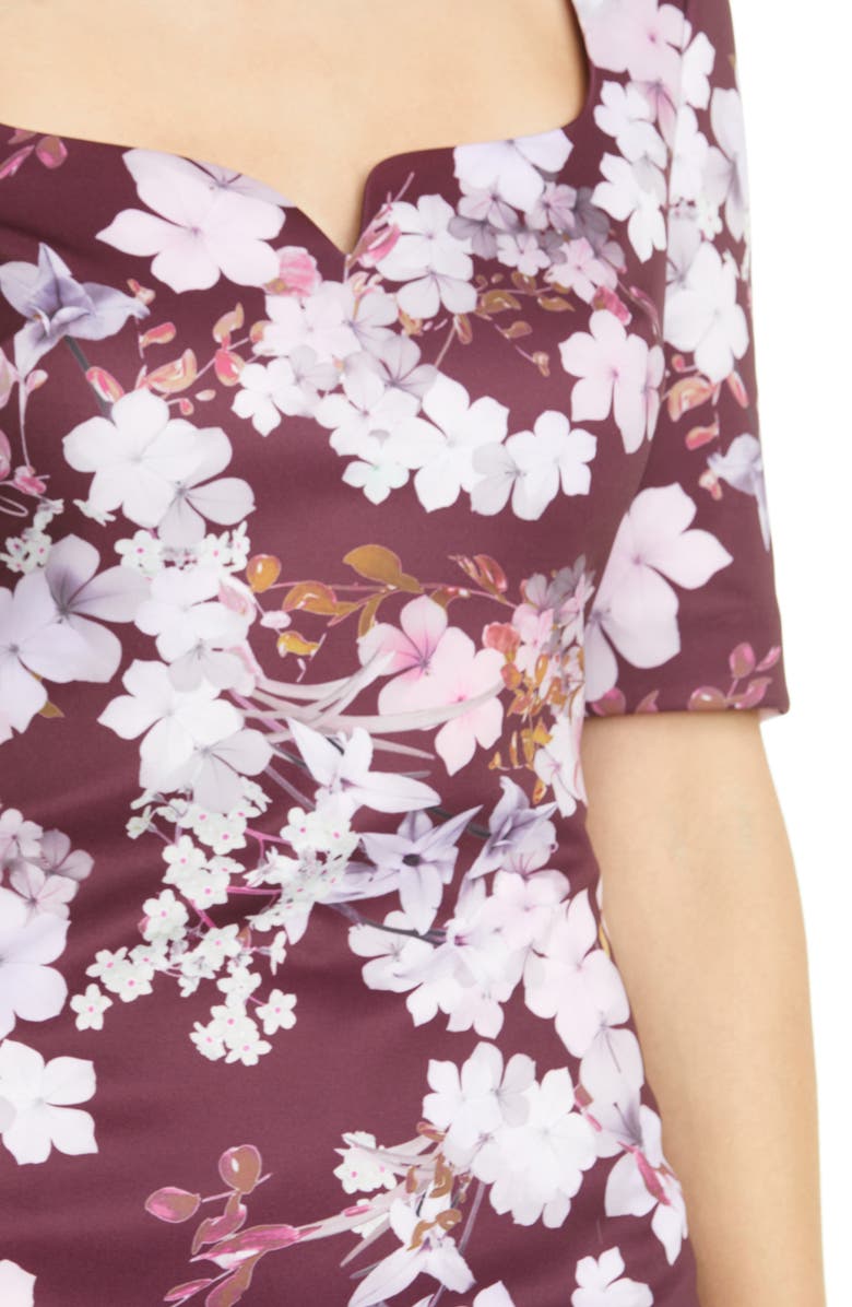 Ted Baker London Heike Pergola Floral Print Body-Con Dress, Alternate, color,
