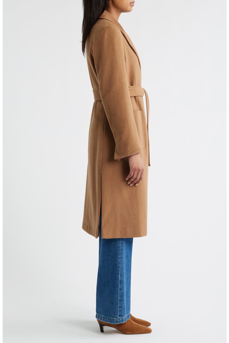 Longline Wrap Coat, Alternate, color, VICUNA