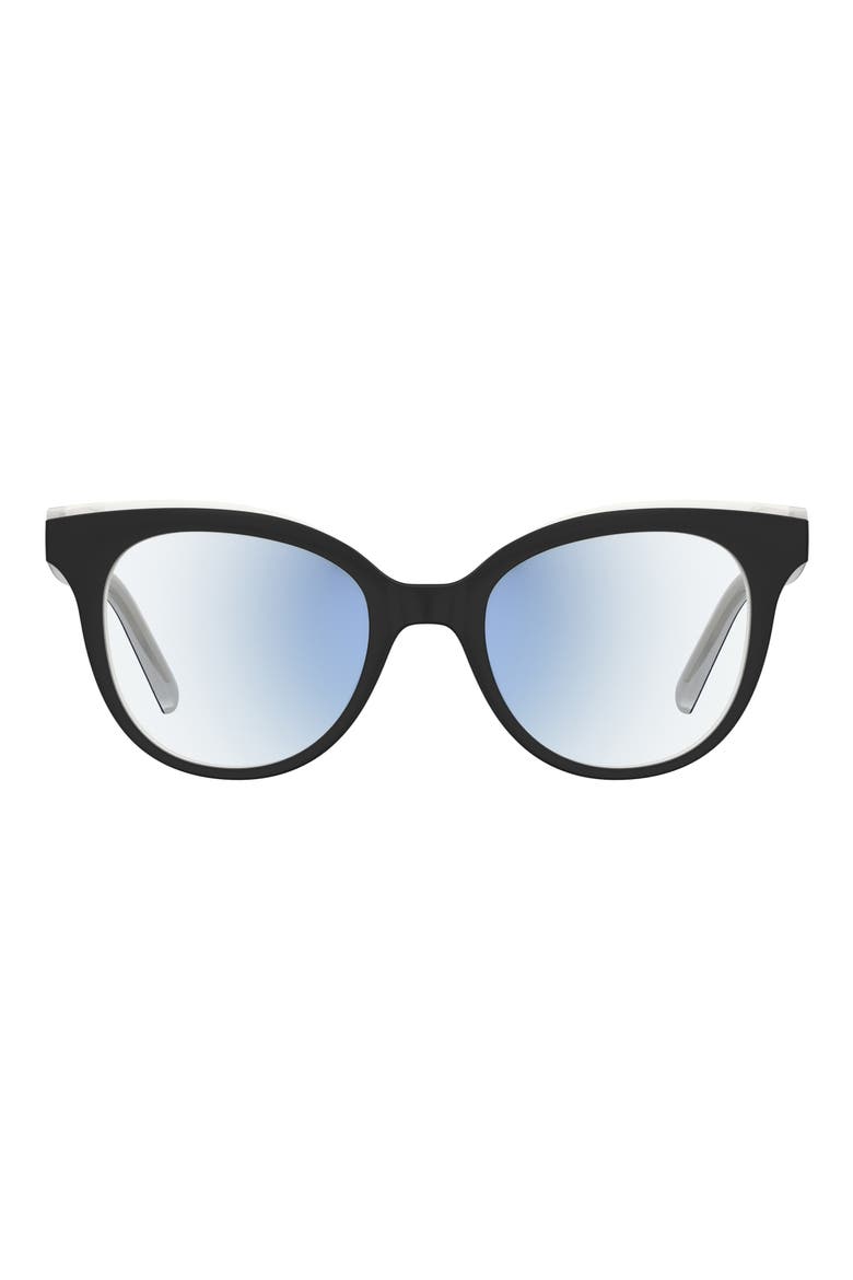 everlee 50mm blue light blocking reading glasses, Main, color, BLACK BEIGE/ DEMO LENS