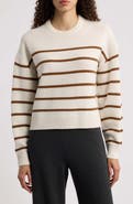 Theory Stripe Cashmere Sweater