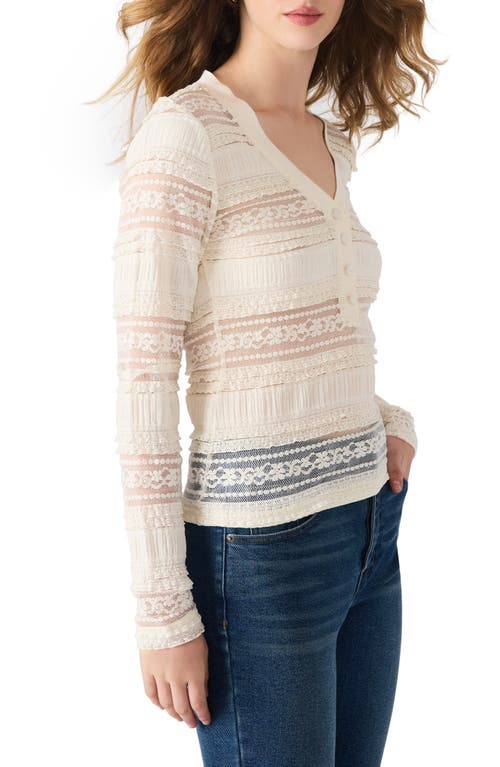 Steve Madden Caterina Semisheer Lace Top In White