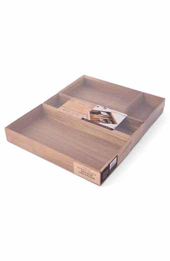 4-Piece Acacia Drawer Organizer Set