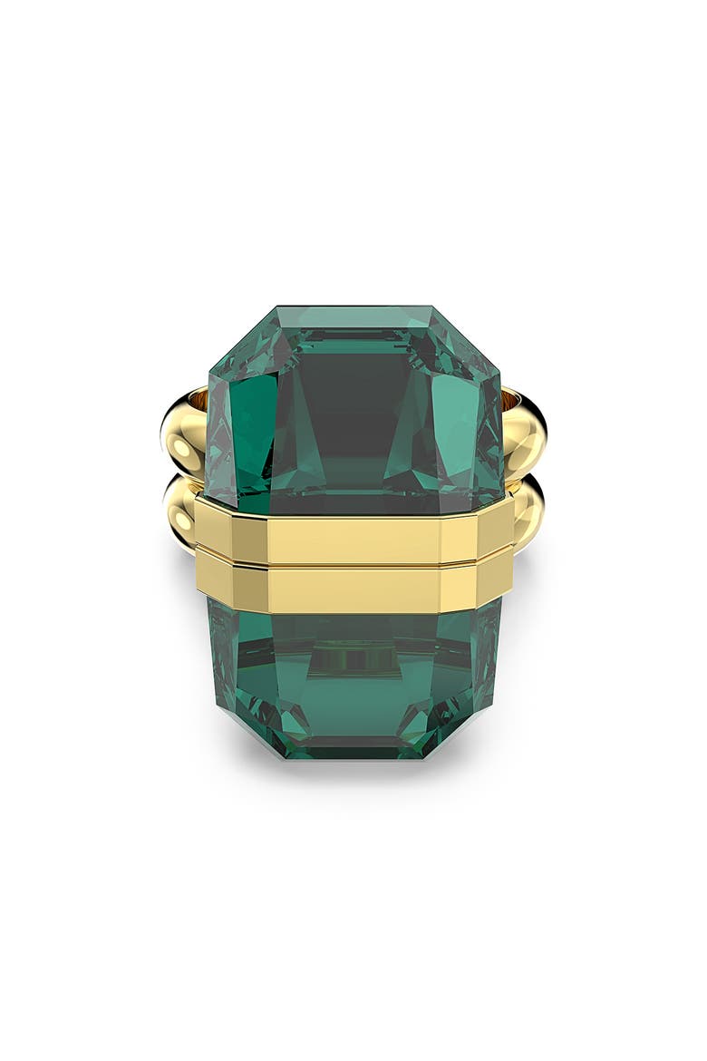 Lucent Set of 2 Stacking Rings, Alternate, color, EMERALD GOS
