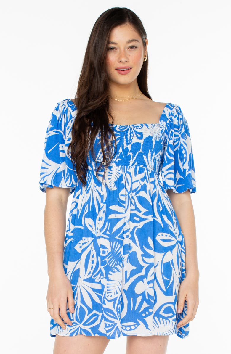 Roxy Golden Dawn Minidress, Alternate, color, Selva Floral