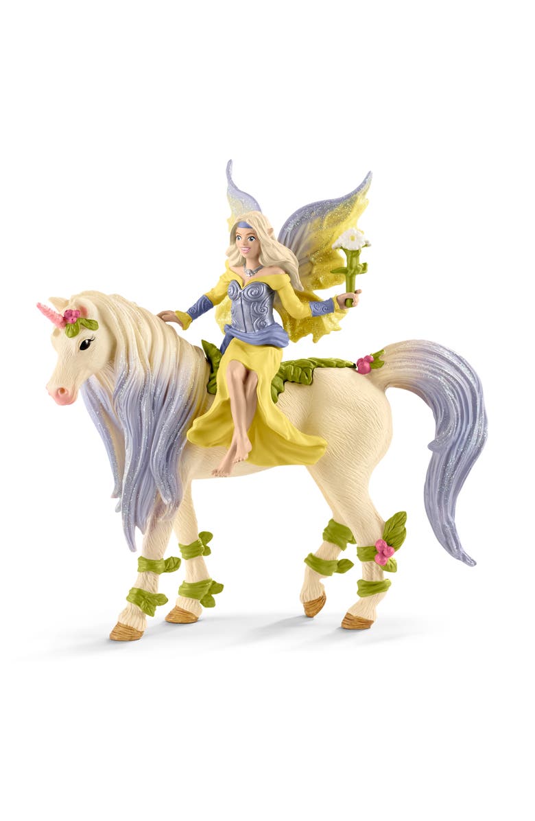 Schleich Bayala Fairy Sera With Blossom Unicorn 3 Piece Set, Main, color, Multicolored