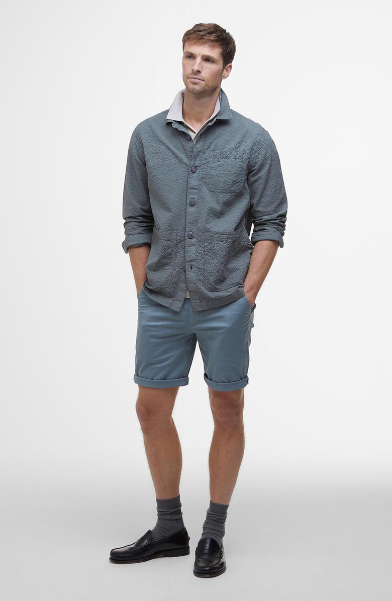 Barbour Callercove Cotton Seersucker Button-Up overshirt, Alternate, color, 