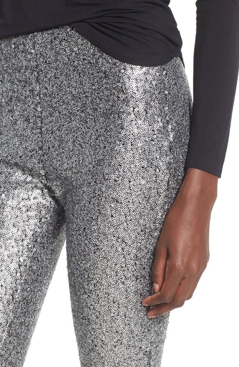 Lucy Paris 'Shasta' Sequin Leggings, Alternate, color,