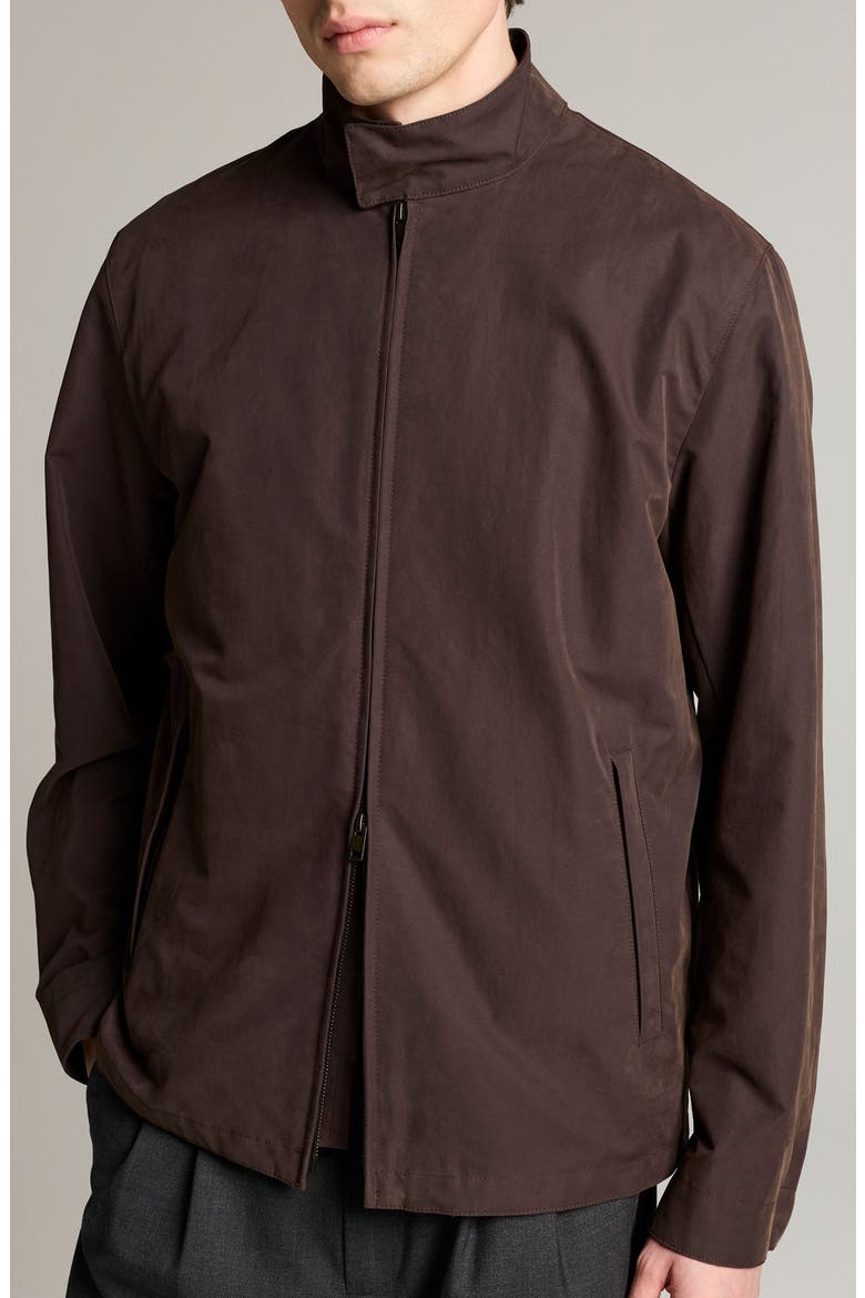 Band Collar Windbreaker, Alternate, color, ARABICA