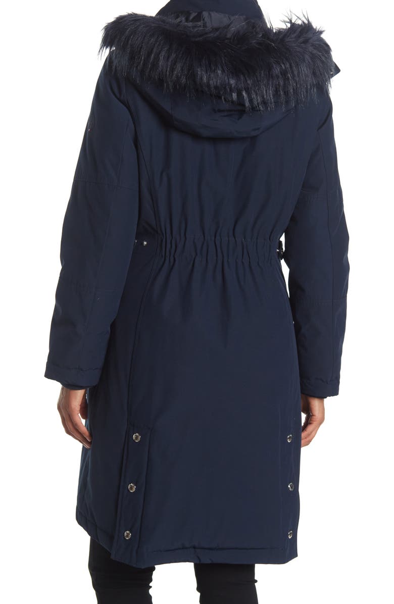 Tommy Hilfiger Faux Fur Trim Hooded Parka, Alternate, color,