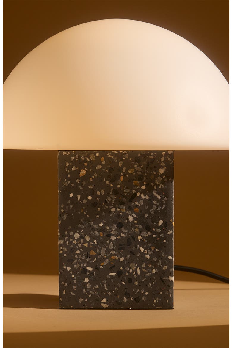 Gavin 10" Modern Speckled Concrete LED Desk Lamp, Alternate, color, Grey