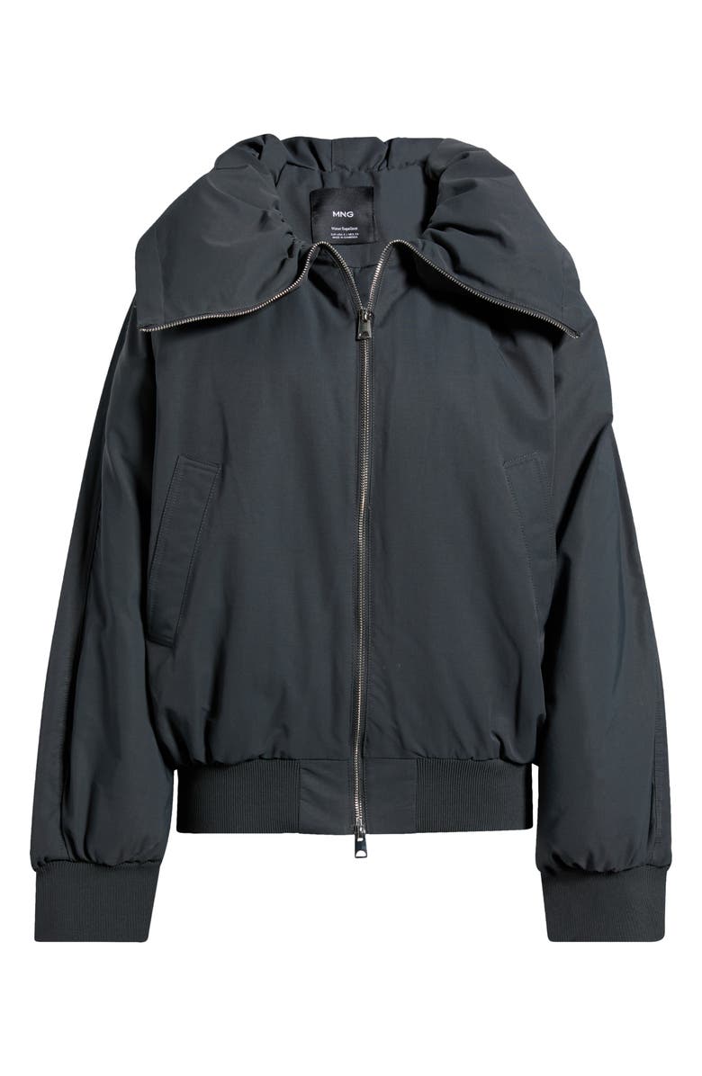 MANGO Alina Bomber Jacket, Alternate, color, Grey