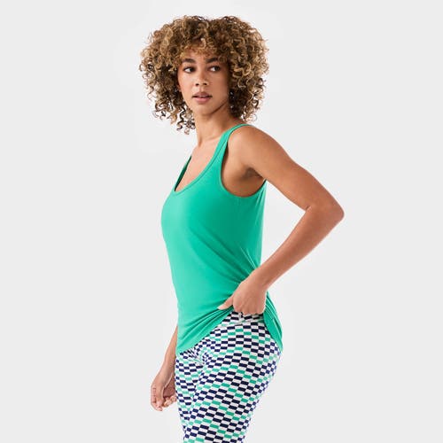 Tavi Fitted Swoop Tank In Animal Print