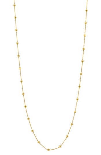 American Exchange Beaded Chain Necklace In Gold