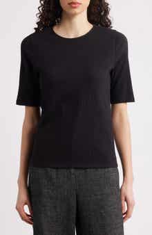 Eileen Fisher Crewneck Jersey Top