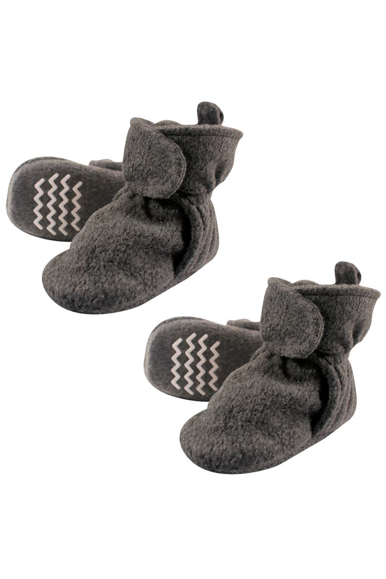 Warm Plush Slippers, Main, color, Dark Gray
