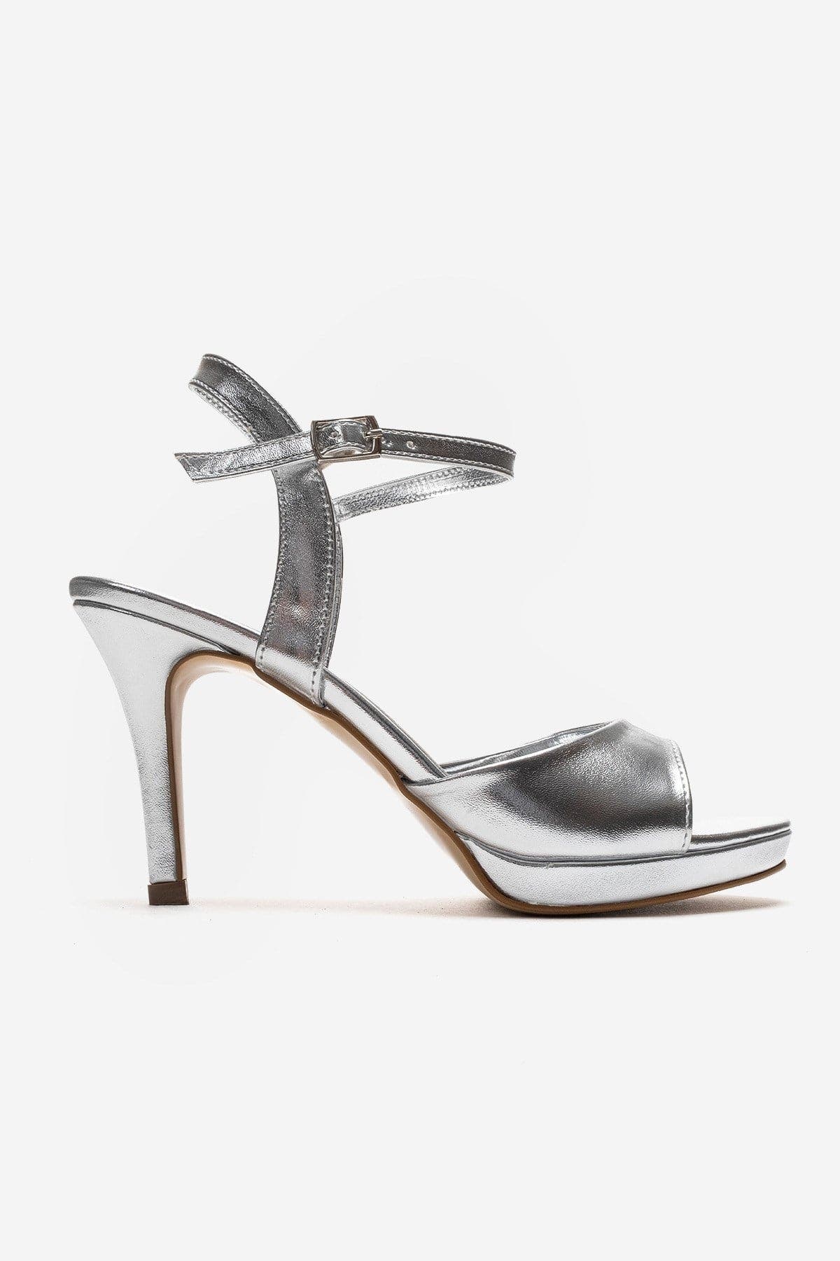 Poise Stiletto Sandal, Alternate, color, Silver