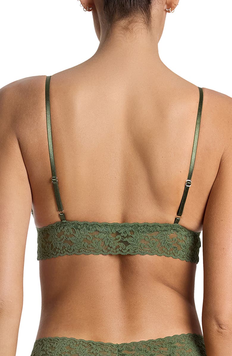Hanky Panky Signature Lace Padded Bralette, Alternate, color, Herb Green
