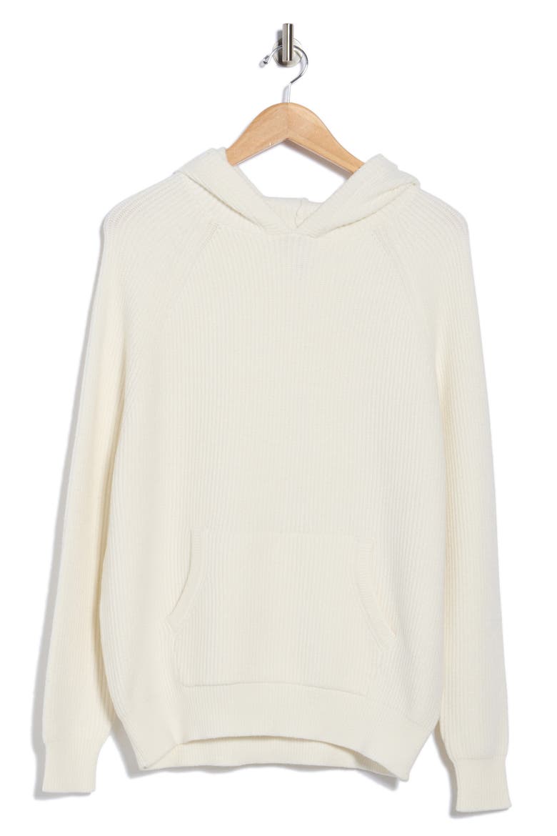 Sundown Serenity Knit Hoodie, Alternate, color, WHITE DOVE