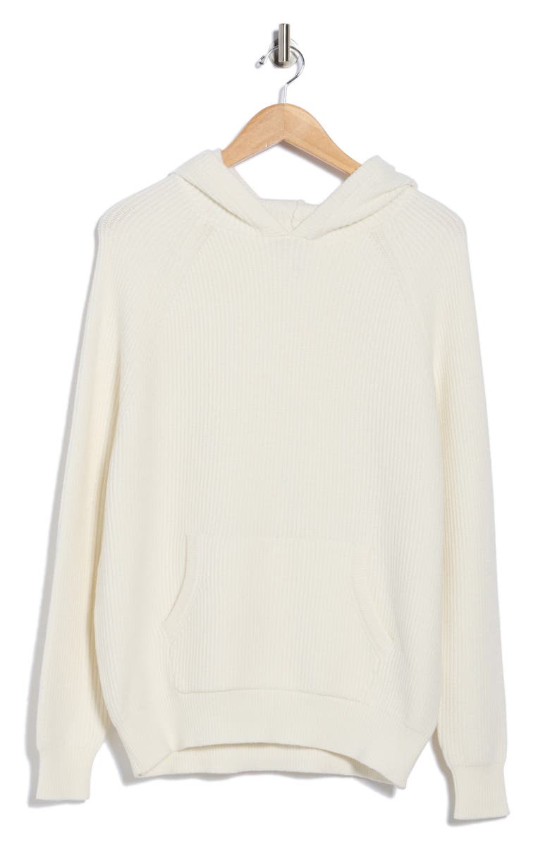 YOGALICIOUS Sundown Serenity Knit Hoodie, Alternate, color, White Dove