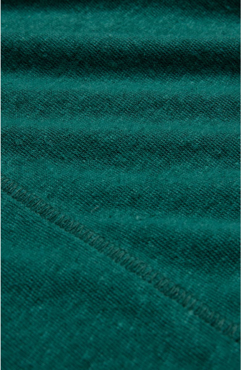 Celtic & Co. Linen Blend Long Sleeve Top, Alternate, color, Teal