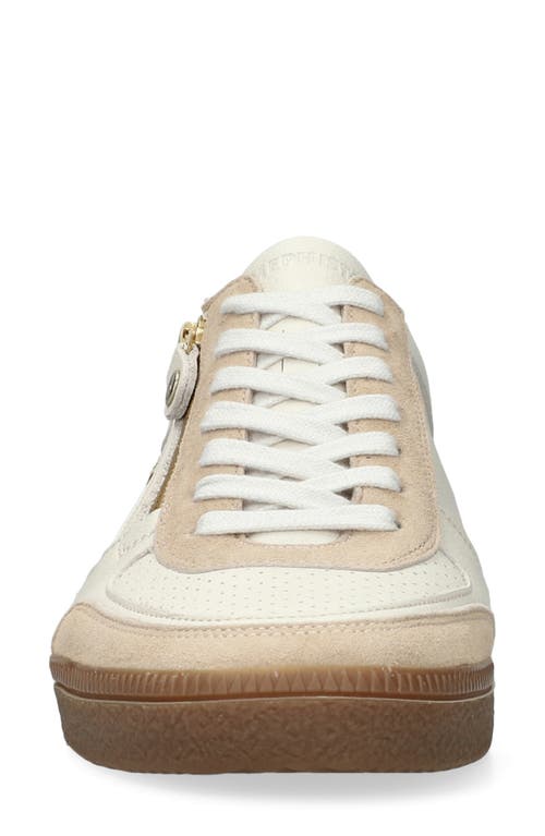 Mephisto Walie Zip Sneaker In Beige