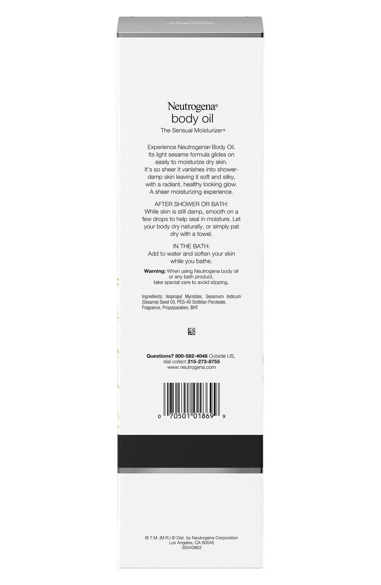NEUTROGENA Light Sesame Formula Body Oil - 32 fl. oz., Alternate, color,