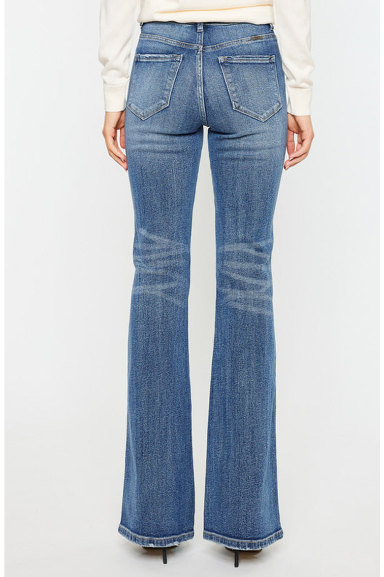 Luke High Rise Flare Jeans, Alternate, color, Medium Wash