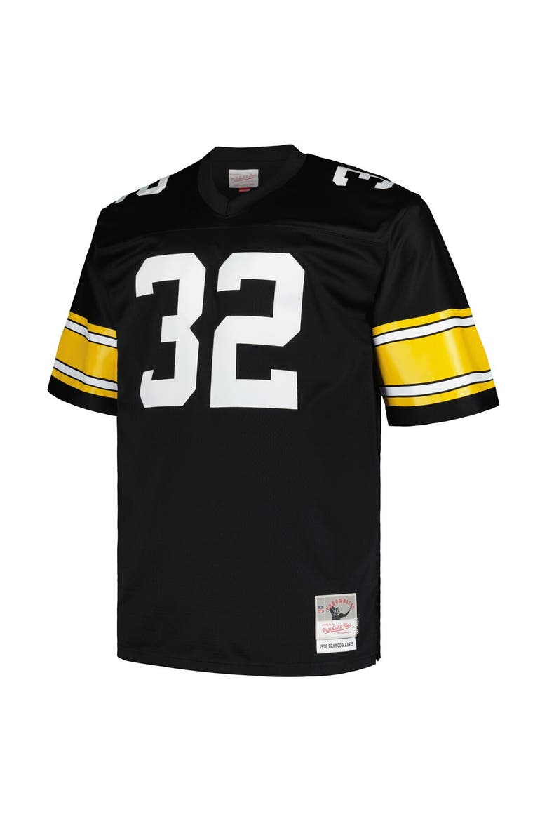 Men's Mitchell & Ness Franco Harris Black Pittsburgh Steelers Big & Tall 1976 Legacy Retired Player Jersey, Alternate, color, Black