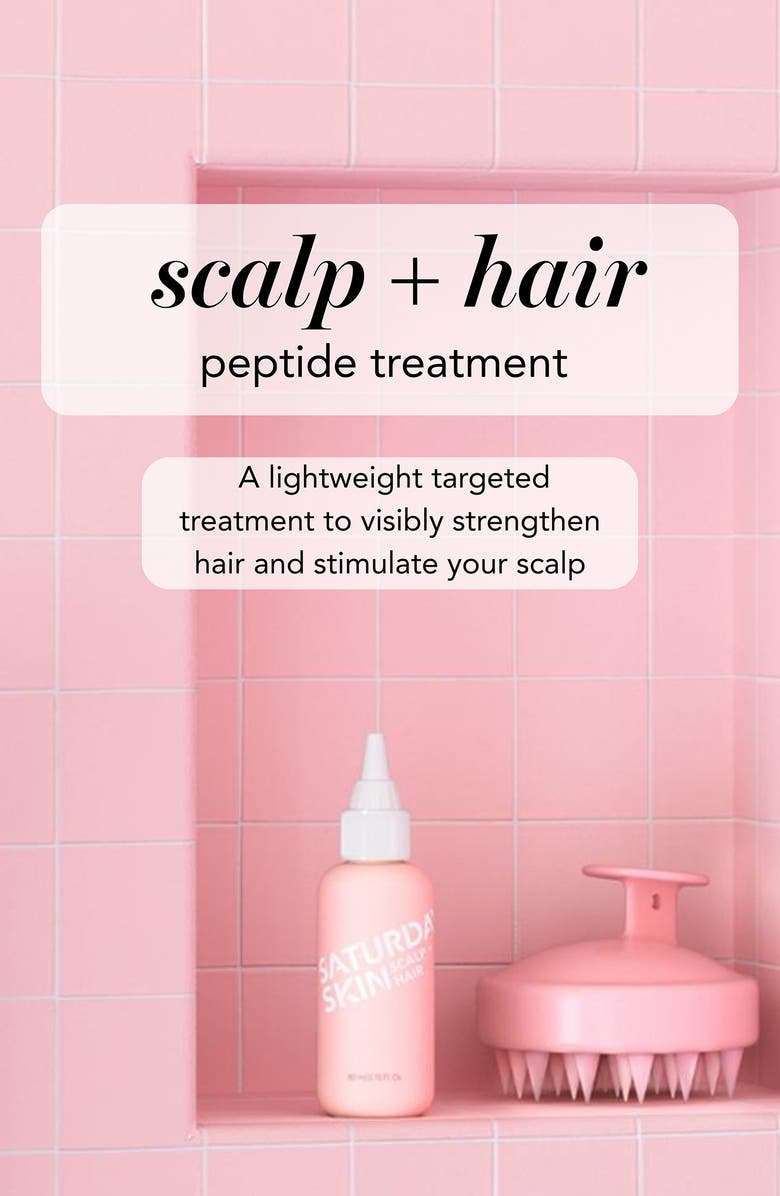 Saturday Skin Scalp + Hair Strengthening Peptide Treatment, Alternate, color, 