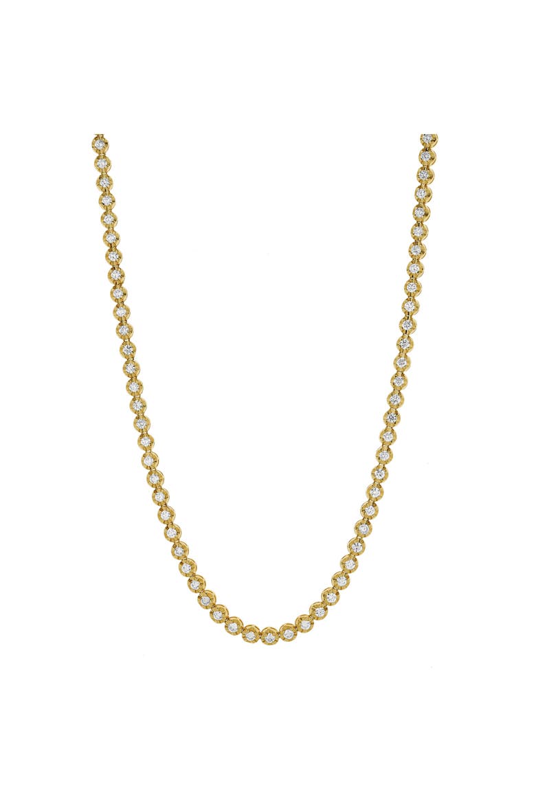 LMJ 14K Yellow Gold Diamond Tennis Chain - 5.94 Carats, Alternate, color, 14K Yellow Gold