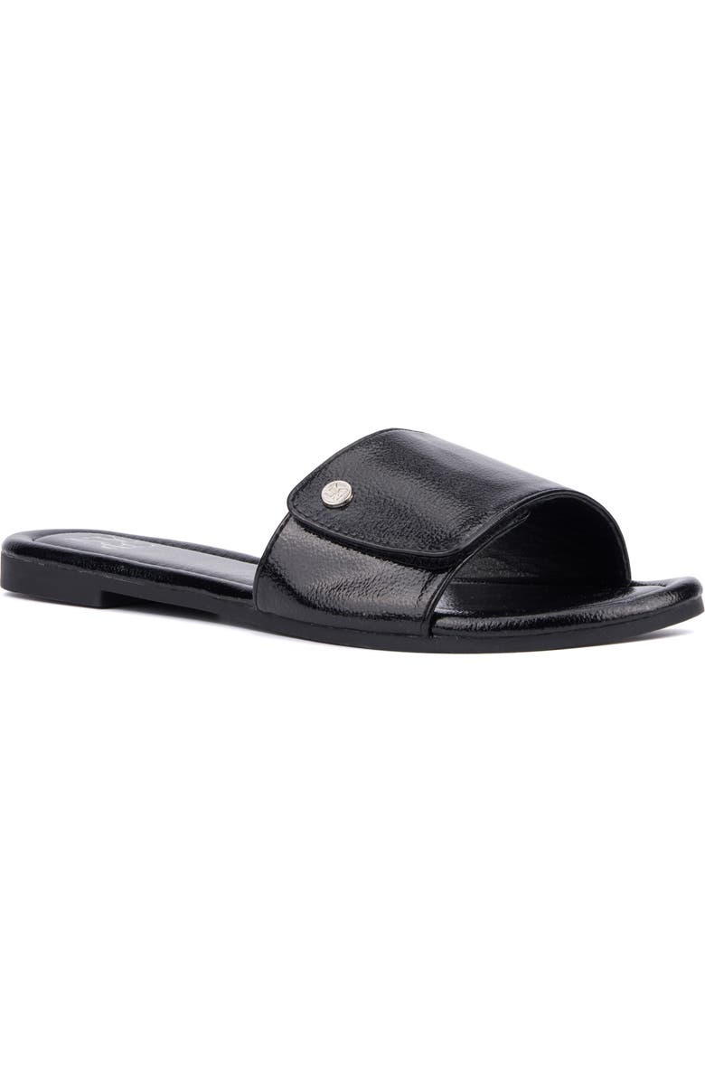 NEW YORK AND COMPANY Adelle Slide Sandal, Main, color, Black