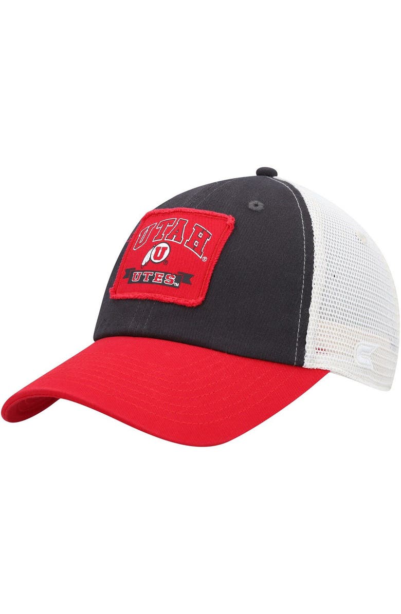 COLOSSEUM Men's Colosseum  Charcoal Utah Utes Objection Snapback Hat, Main, color, 