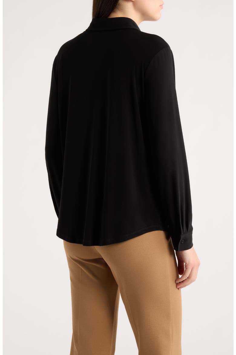 Slim Fit Long Sleeve Knit Shirt, Alternate, color, ANNE BLACK
