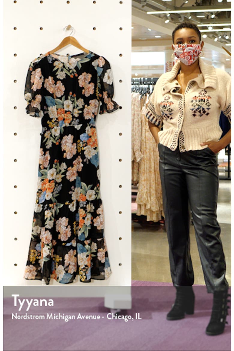 Shasha Floral Tiered Ruffle Short Sleeve Dress video