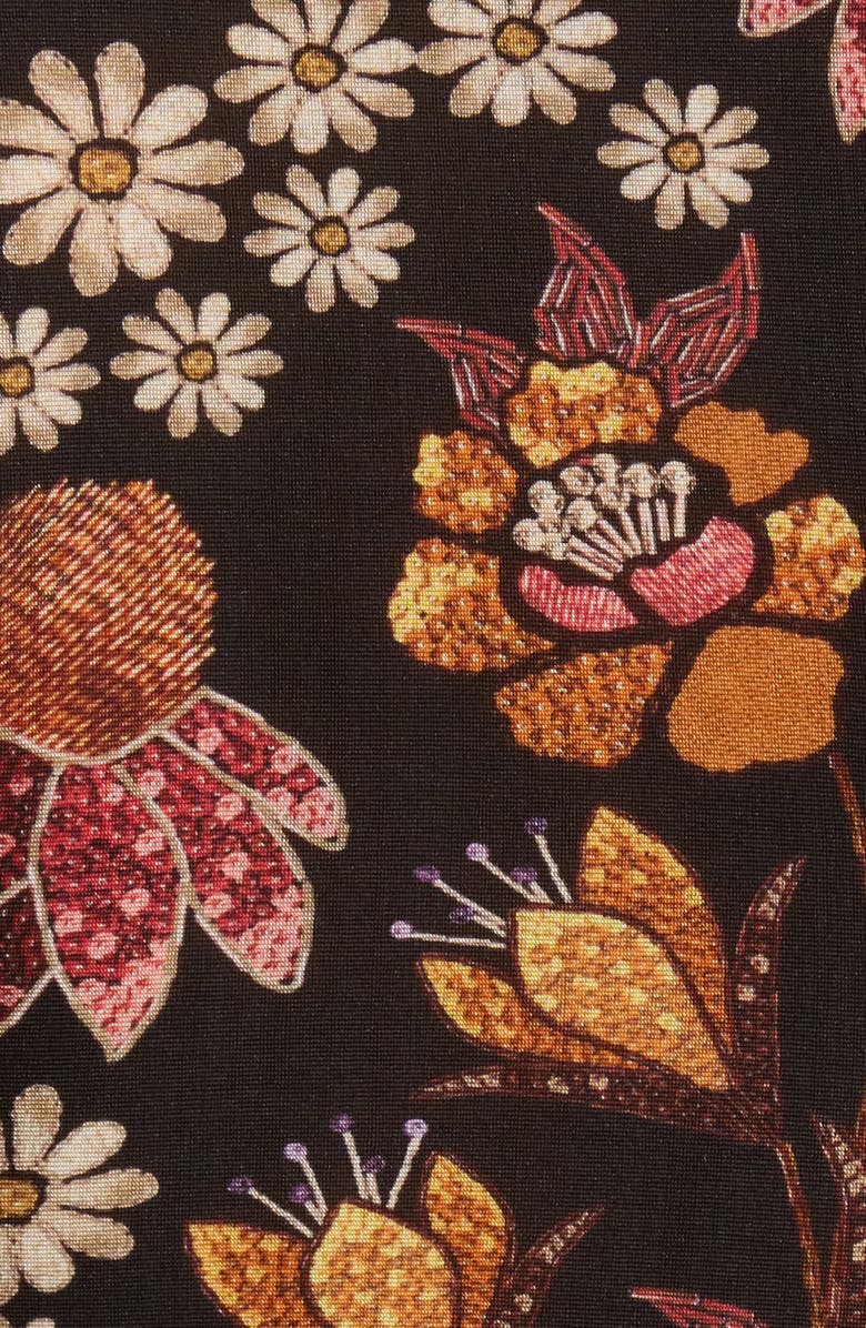 FARM Rio Lili Mock Neck Jersey Top, Alternate, color, Black