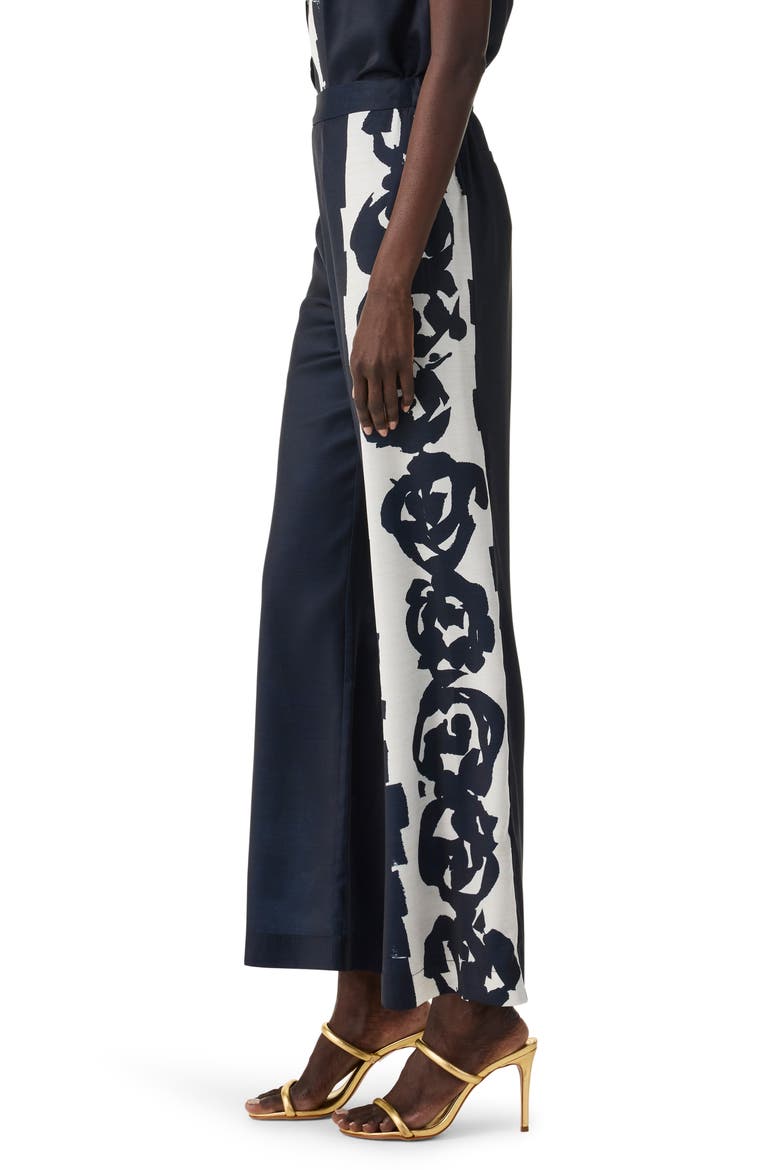 Rose Bloom Wide Leg Pants, Alternate, color, INDIGO MULTI