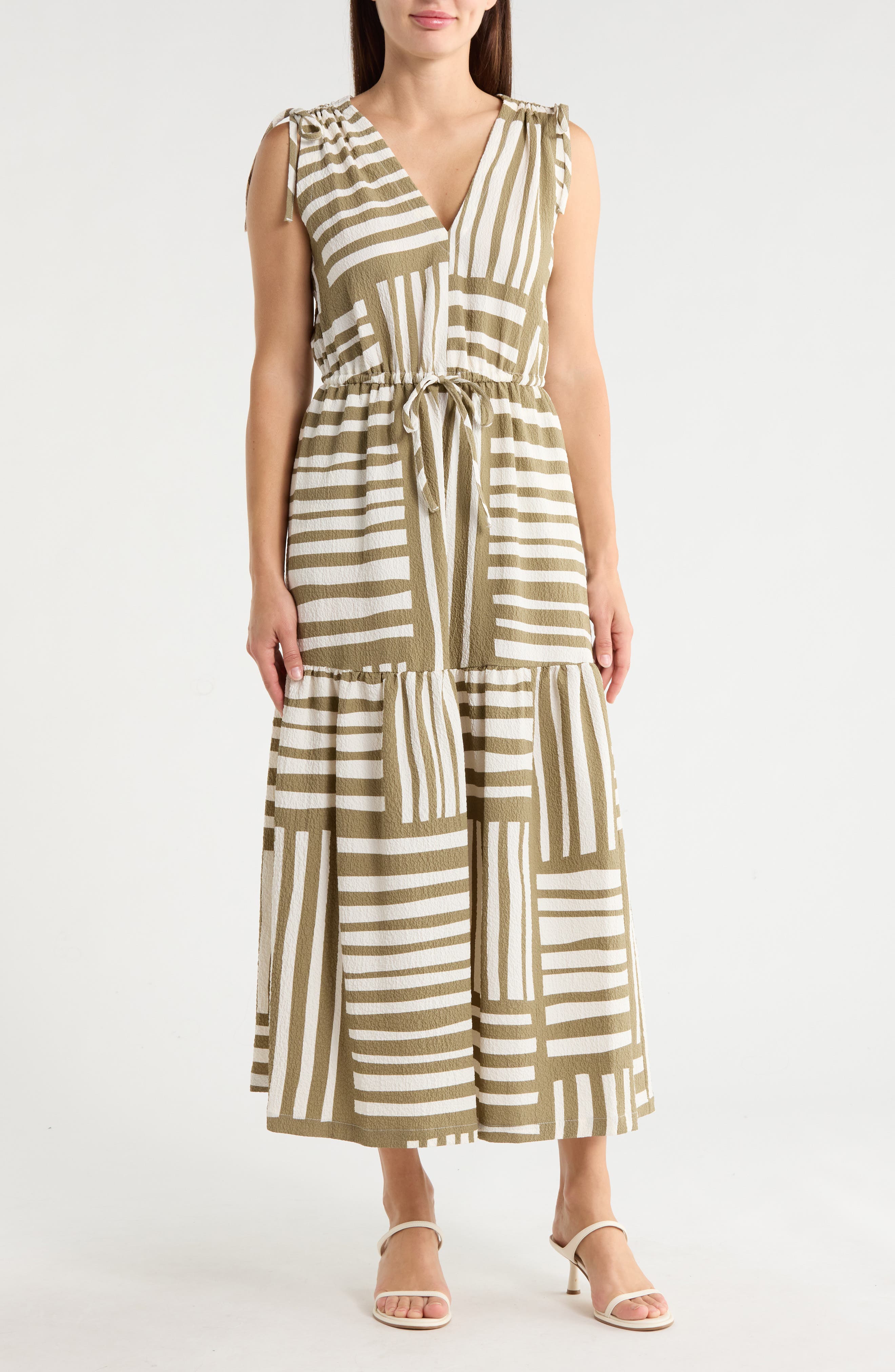 Calvin Klein Gauz A-Line Maxi Dress