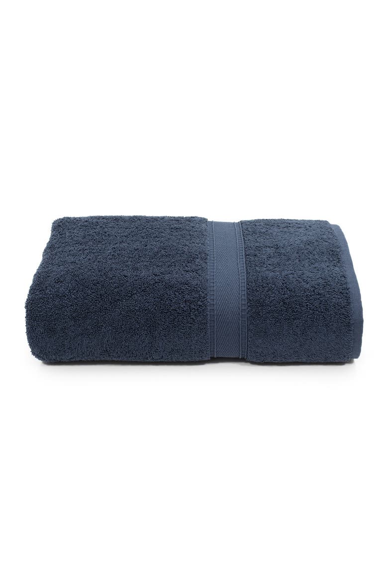 Sinemis Terry Bath Towel - Navy, Main, color, NAVY