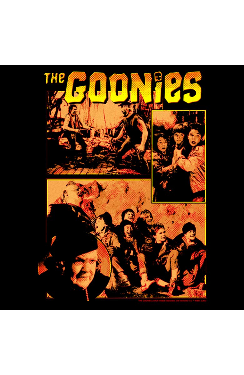 The Goonies Men's The Goonies Squad Panels Graphic T-Shirt, Alternate, color, Black