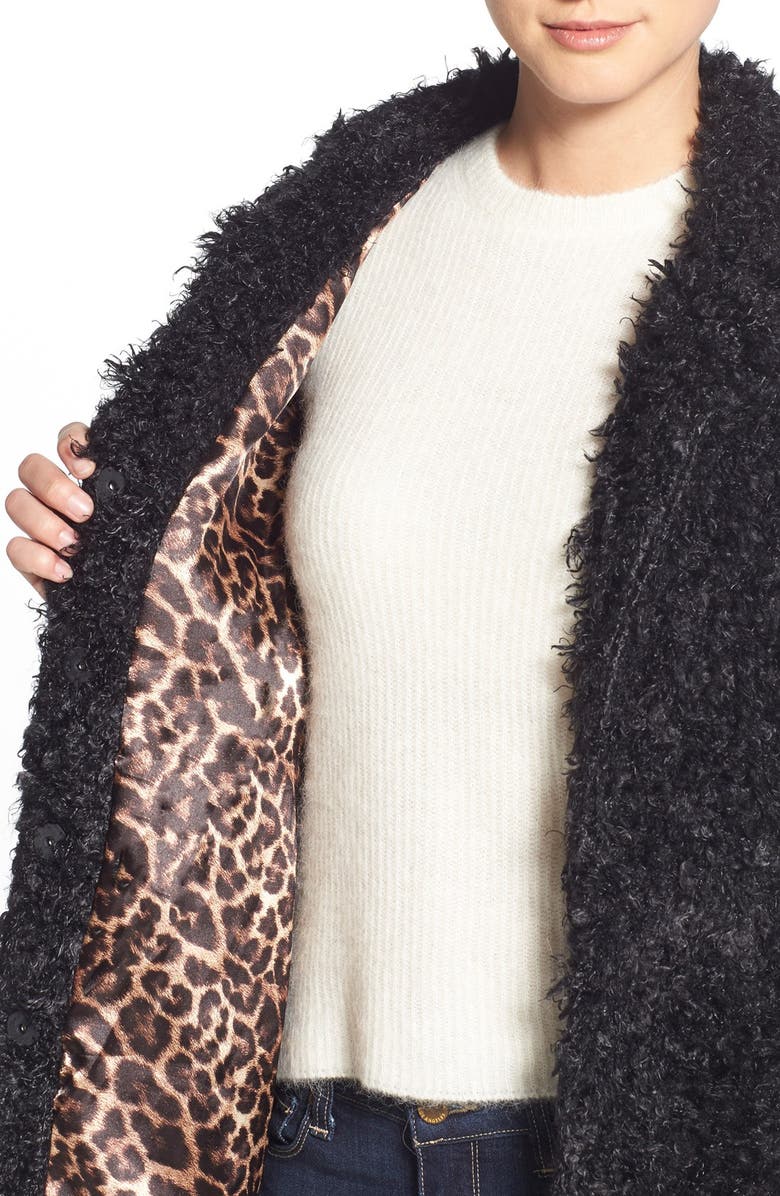 Steve Madden Faux Fur Coat, Alternate, color, 