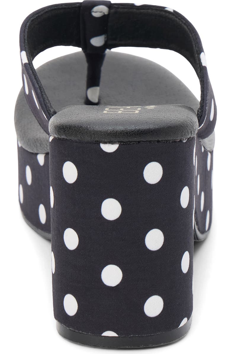 Coconuts by Matisse Bonnie Platform Flip Flop, Alternate, color, Black Dot