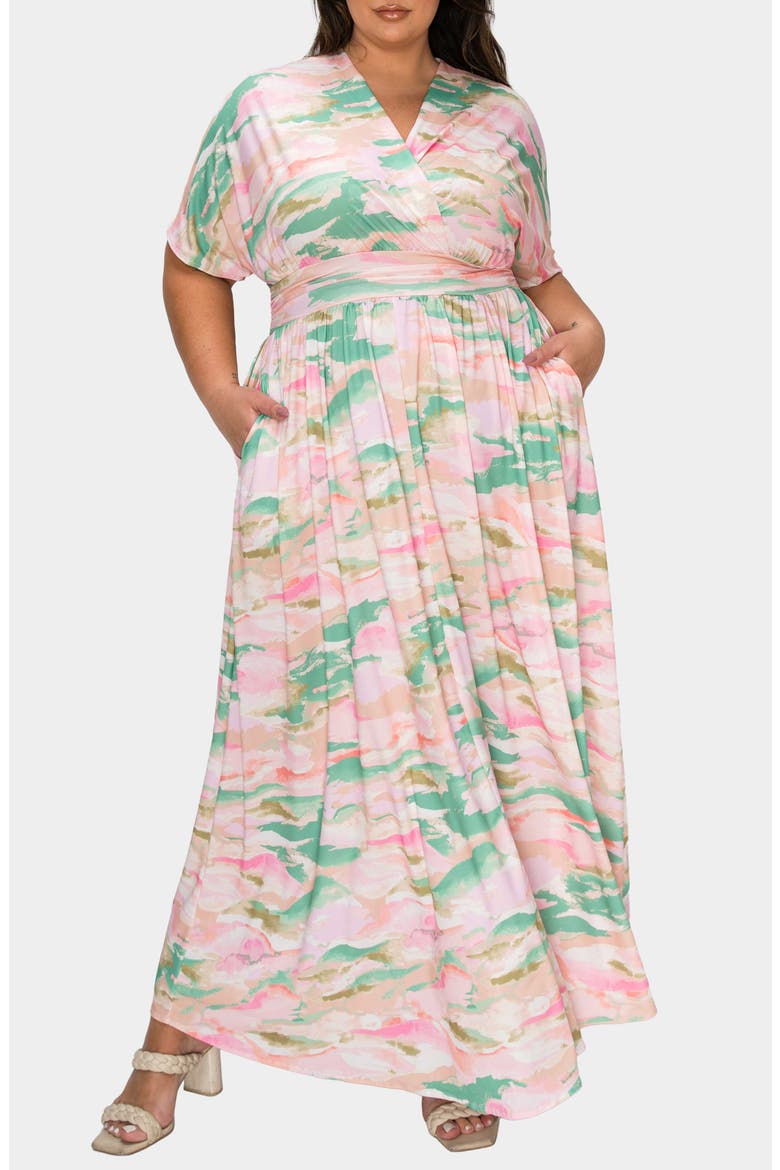 Reverie Empire Waist Maxi Dress, Alternate, color, SAGE PINK