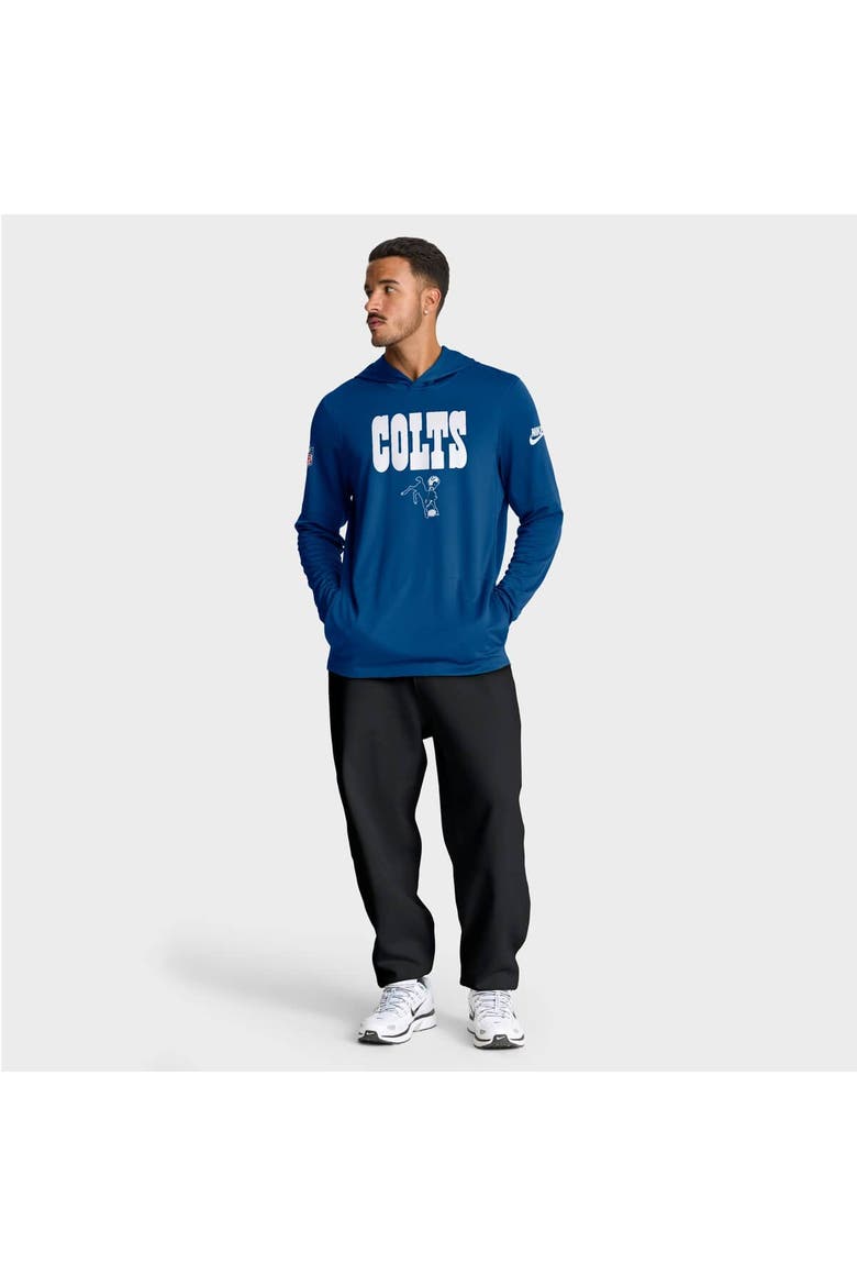 Men's Nike Royal Indianapolis Colts Alt Pack Pass Accuracy Performance Long Sleeve Hoodie T-Shirt, Alternate, color, Royal