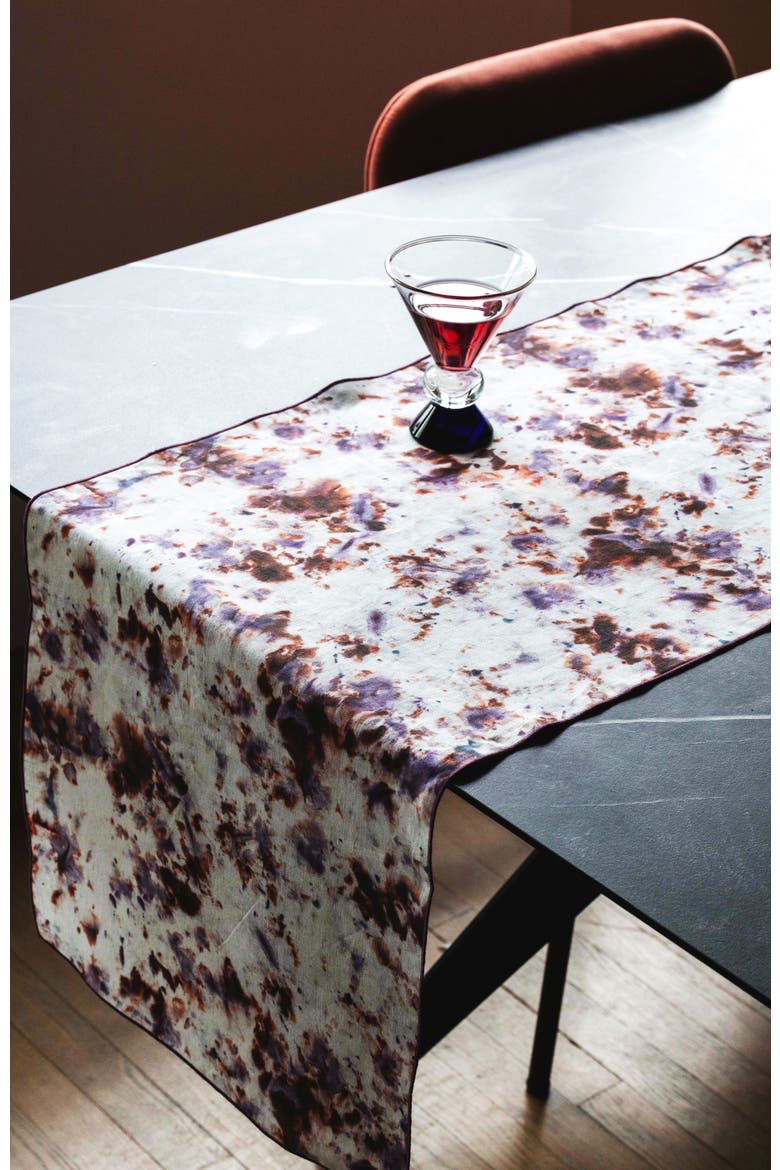 Rose Marble Runner, Alternate, color, Rose Marble Plum Trim